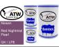 Preview: Nissan, Red Nightmist Pearl, GK / LP8: 500ml Lackdose + 500ml Klarlack + 250ml Härter - Set, von ATW Autoteile West.